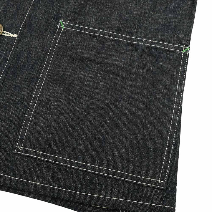 SUGAR CANE - FICTION ROMANCE - 11oz. BLUE DENIM 1920's WORK COAT - SC15503