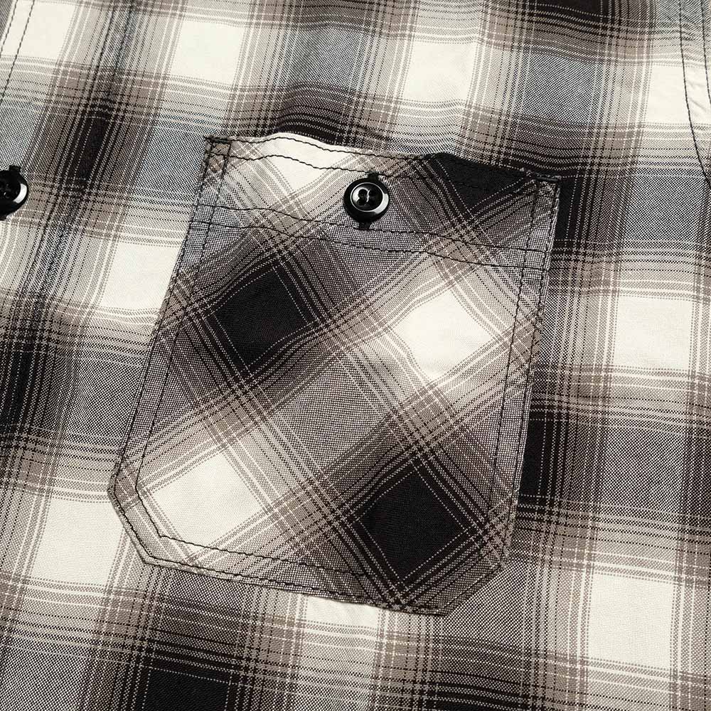 SUGAR CANE - RAYON OMBRE CHECK S/S WORK SHIRT - SC39728
