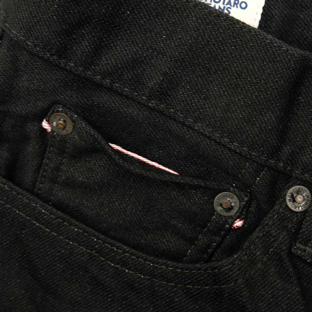 MOMOTARO JEANS - CLASSIC STRAIGHT 15.7oz - BLACK DENIM - M100CLBZ