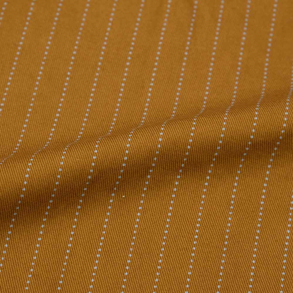 SUGAR CANE - FICTION ROMANCE - 8.5oz. BROWN WABASH STRIPE - S/S WORK SHIRT - SC38700