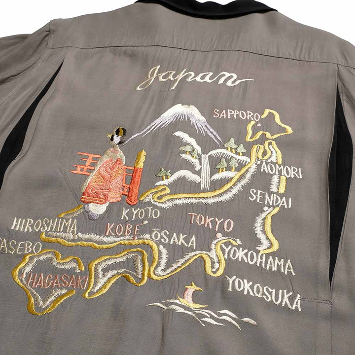 TAILOR TOYO - SUKA SHIRT - JAPAN MAP - TT39699