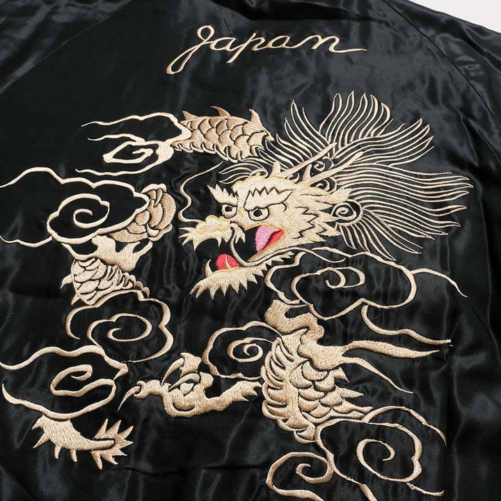 TAILOR TOYO - Acetate Souvenir Jacket - WHITE DRAGON x TIGER HEAD - TT15972-219
