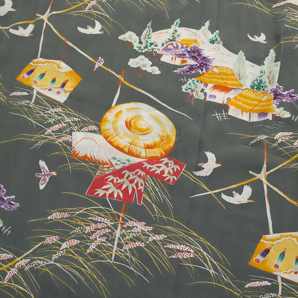 SUN SURF - STORE LIMITED - L/S RAYON HAWAIIAN SHIRT - SCARECROW - SS39623HYL