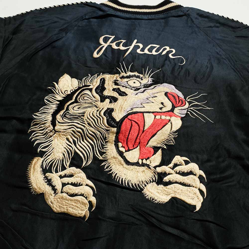 TAILOR TOYO - Acetate Souvenir Jacket AGING MODEL - TIGER HEAD x CHEVY LOVER - TT15878-119