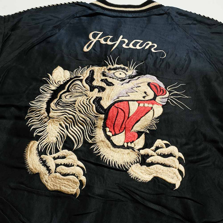 TAILOR TOYO - Acetate Souvenir Jacket AGING MODEL - TIGER HEAD x CHEVY LOVER - TT15878-119