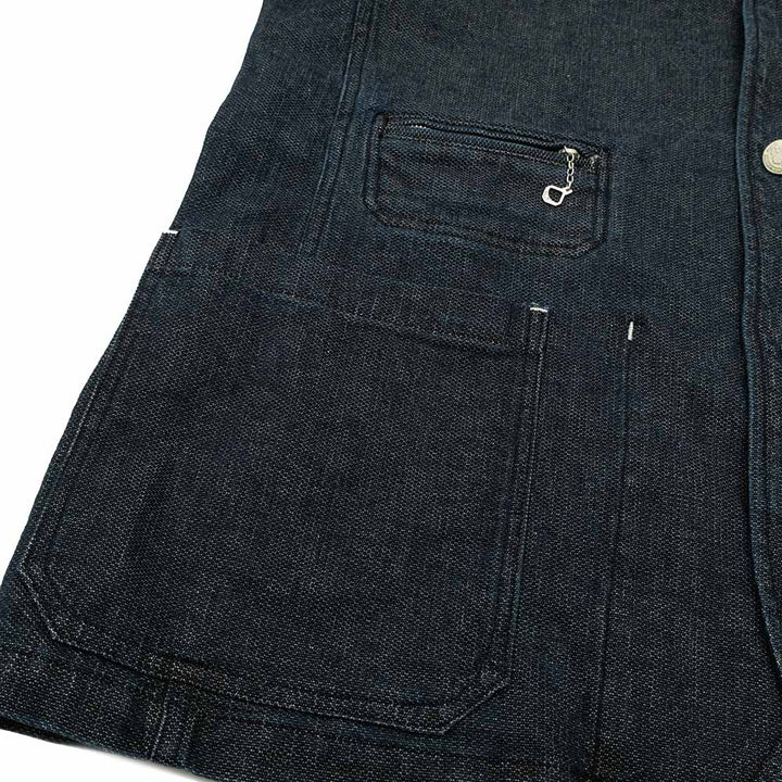 Soundman - Coverall Jacket - Birmingham - Cotton / Linen Honey Cord Denim - M374-507Z