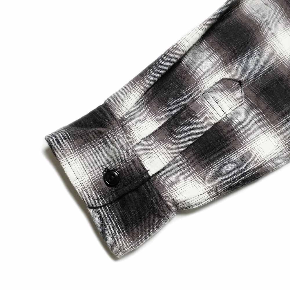 SUGAR CANE - COTTON OMBRE CHECK L/S WORK SHIRT - SC29723