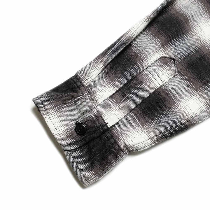 SUGAR CANE - COTTON OMBRE CHECK L/S WORK SHIRT - SC29723