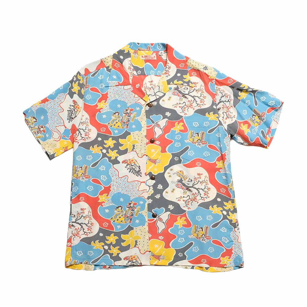 SUN SURF - S/S RAYON HAWAIIAN SHIRT - PARADISE HULA - SS39624