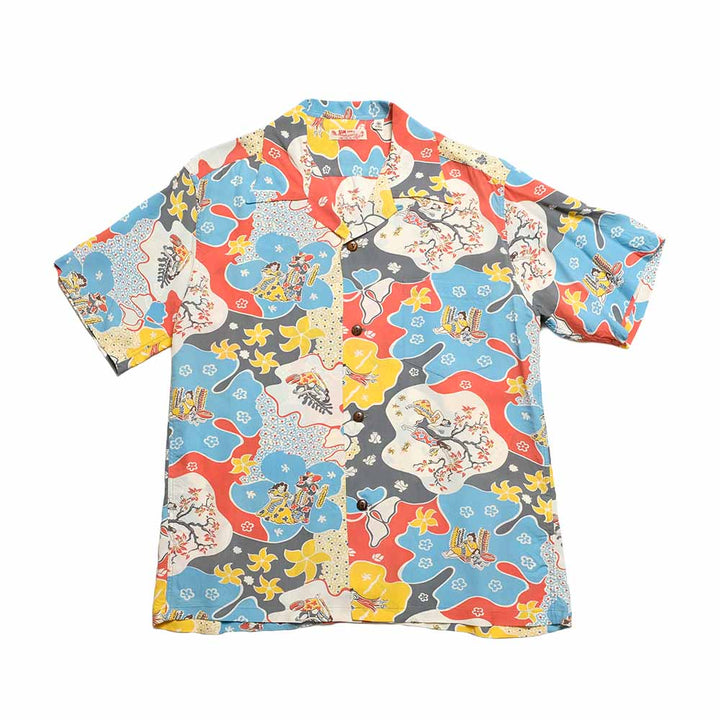 SUN SURF - S/S RAYON HAWAIIAN SHIRT - PARADISE HULA - SS39624