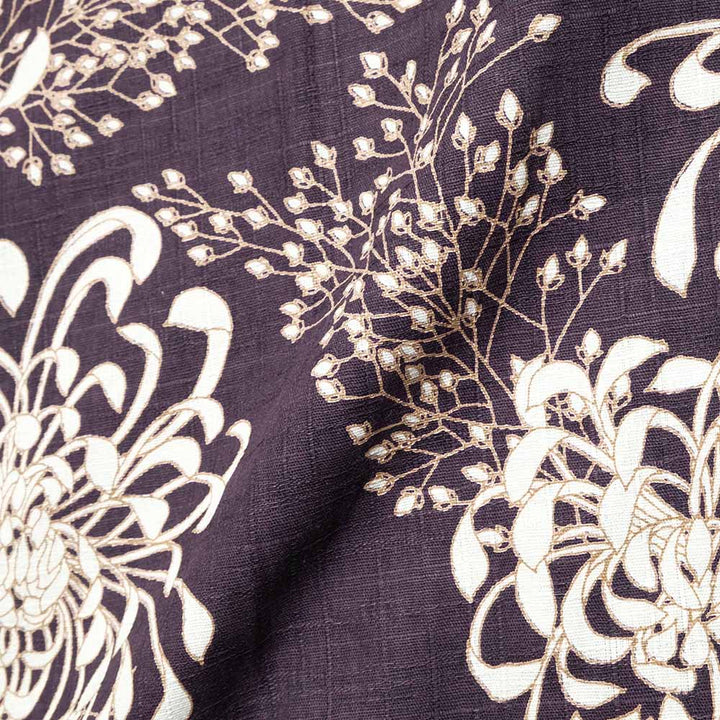 Koromozakura - Southern Cloth - Short-Sleeve Regular Shirt - Chrysanthemum - SA1686