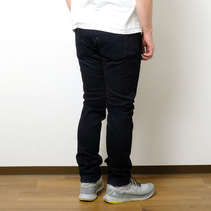 pure blue japan - 13oz Extra Slub Stretch Denim Relaxed Tapered - Double Indigo - 1167-WID