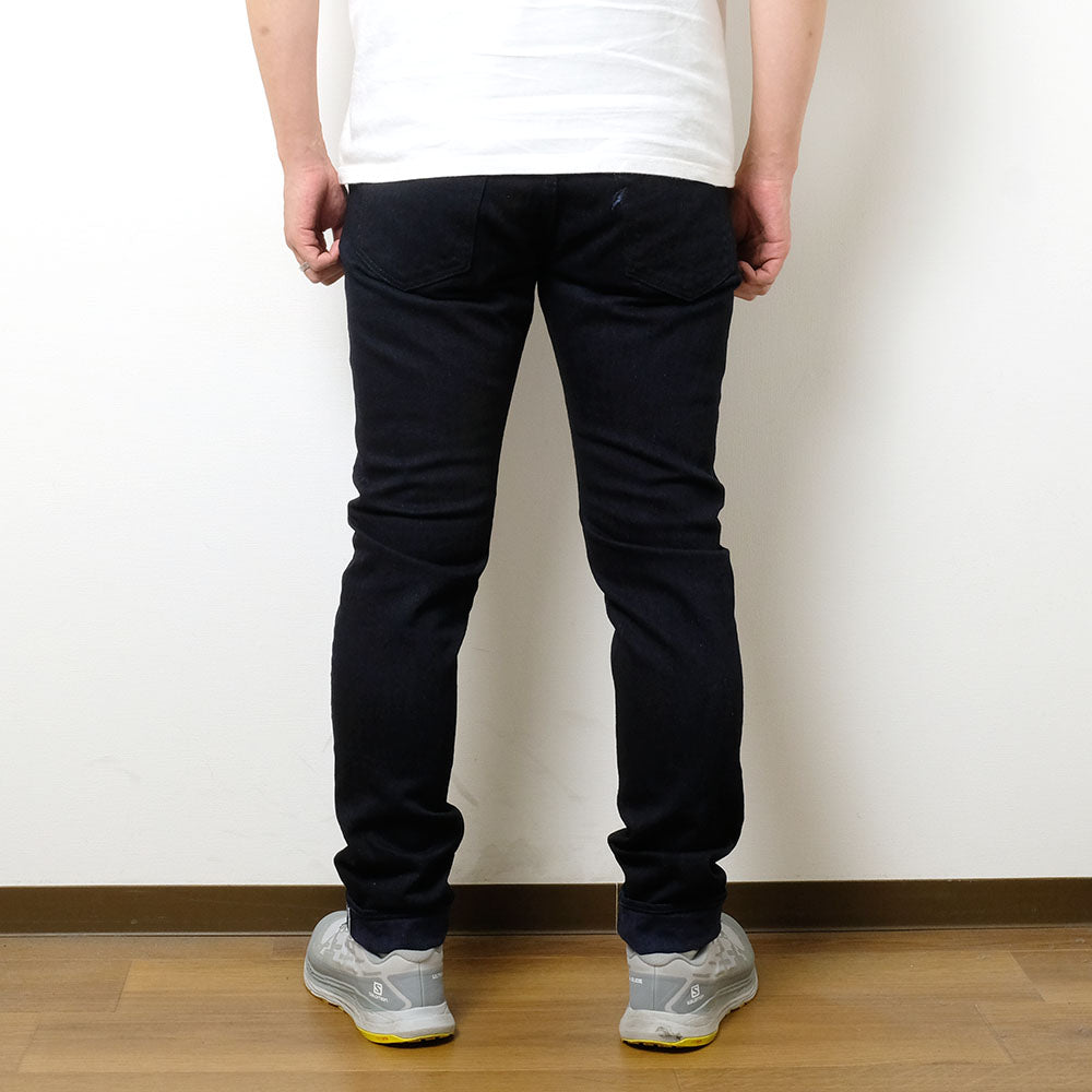 pure blue japan - 13oz Extra Slub Stretch Denim Relaxed Tapered - Double Indigo - 1167-WID