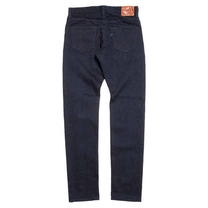 pure blue japan - 13oz Extra Slub Stretch Denim Relaxed Tapered - Double Indigo - 1167-WID