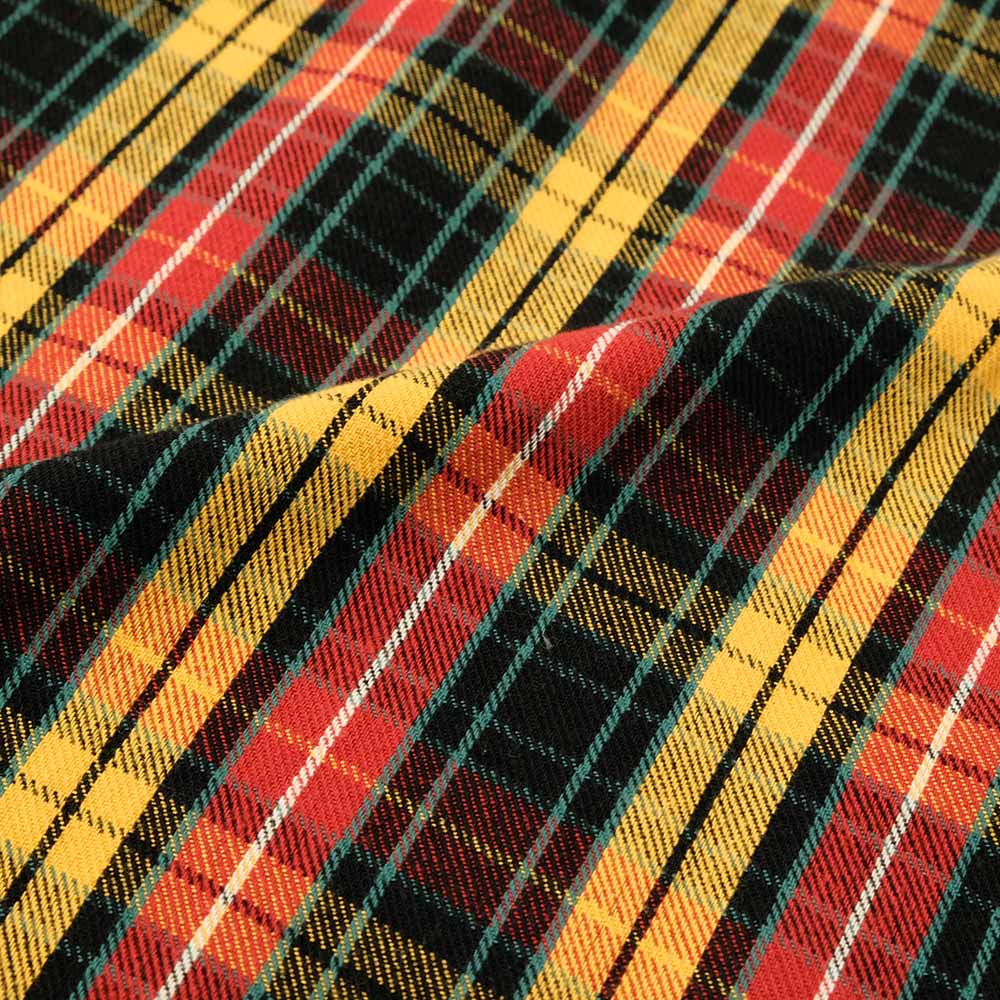 WAREHOUSE - Lot.3022 FLANNEL SHIRTS WITH CHINSTRAP - F-Pattern - ONE WASH - WH-3022F24