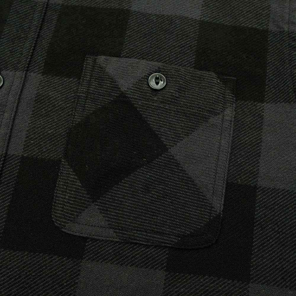 SUGAR CANE - TWILL PLAID WORK SHIRT - SC29557