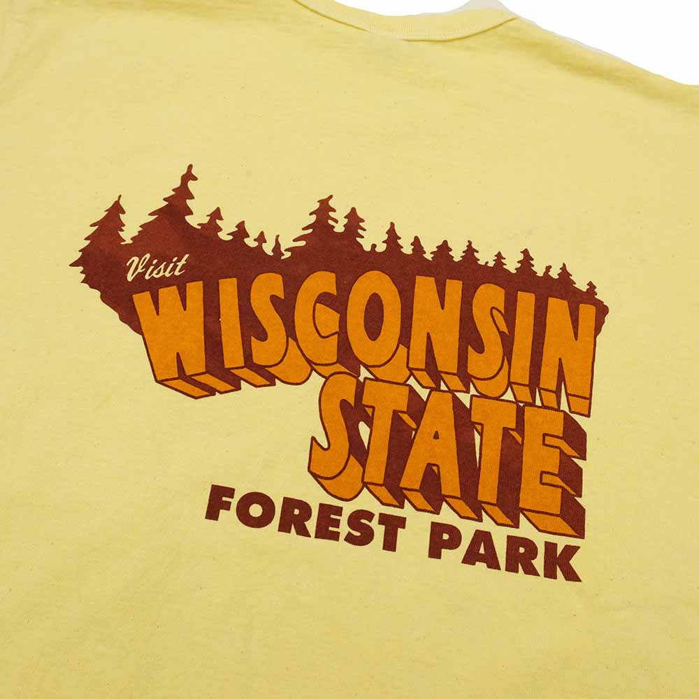 BARNS - VINTAGE LIKE S/S T-SHIRT - WISCONSIN STATE - BR-23221