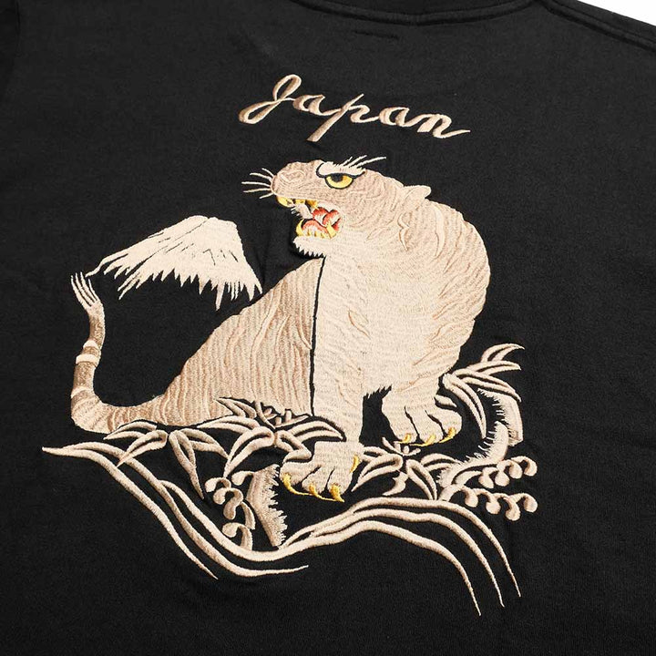 TAILOR TOYO - S/S SUKA T-SHIRT - EMBROIDERED - TIGER - TT79743