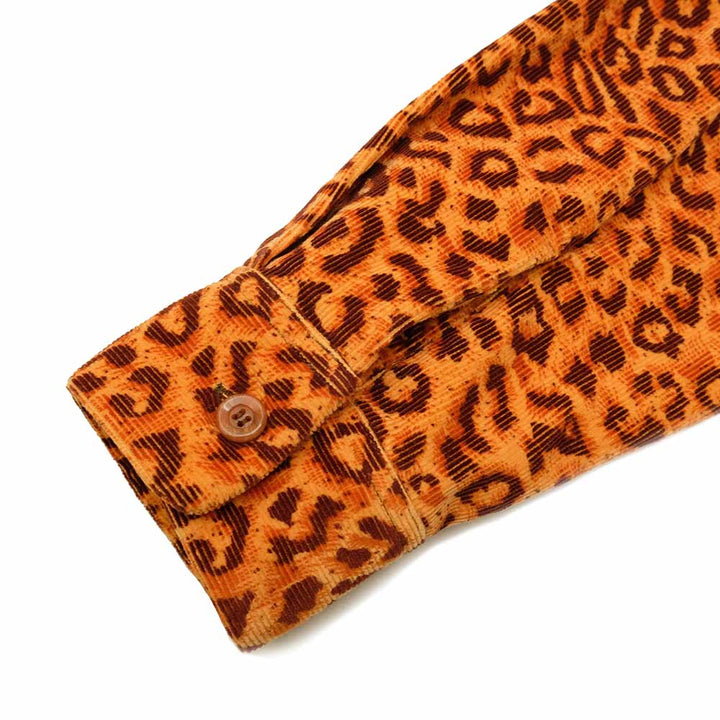 STYLE EYES - Late 1950s Style Corduroy Sports Shirt - LEOPARD - SE29173