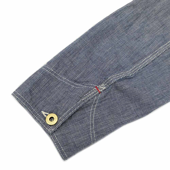 WAREHOUSE - INDOGO PIN-PLAID CHANGE BUTTON COVERALL - 2195