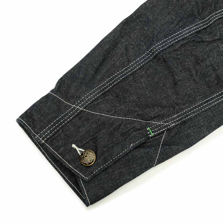 SUGAR CANE - FICTION ROMANCE - 11oz. BLUE DENIM 1920's WORK COAT - SC15503