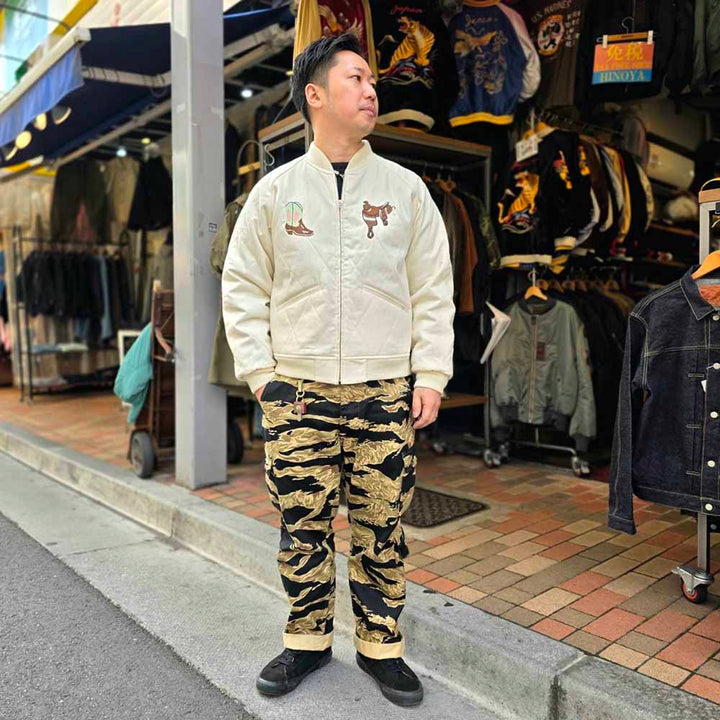 WESTOVERALLS - DENIM SOUVENR JACKET - WOVT-JK01-BW