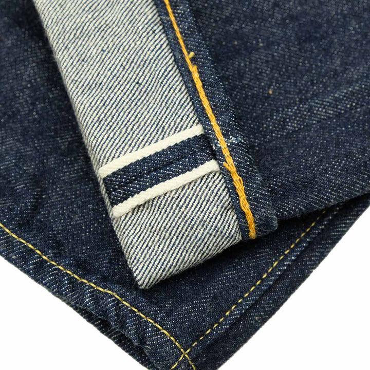 STUDIO D’ARTISAN - 15oz. Natural Indigo Relaxed Tapered Jeans - SD-808