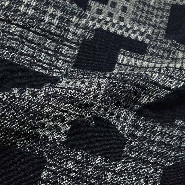 MOMOTARO JEANS - INDIGO JACQUARD L/S SHIRTS - MXLS1015
