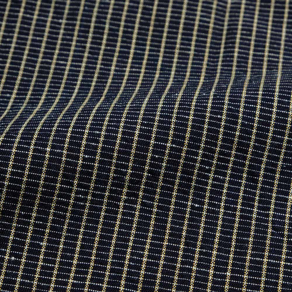 SUGAR CANE - FICTION ROMANCE - 5.25oz. INDIGO PLAID WORK SHIRT - SC39734