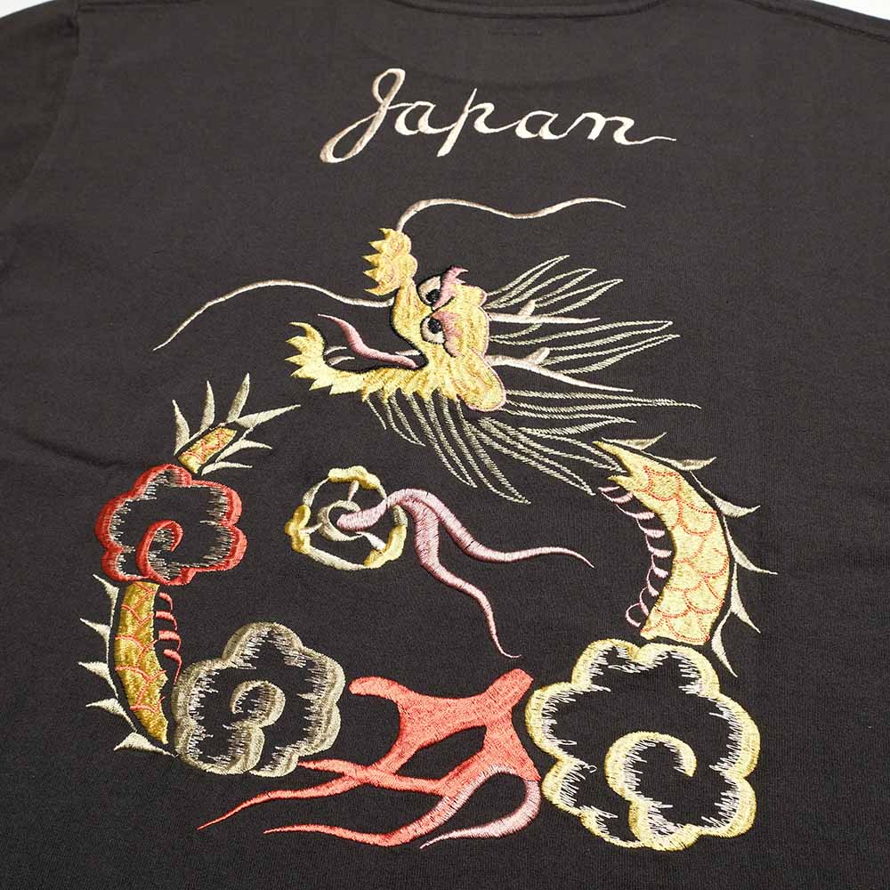 TAILOR TOYO - S/S SUKA T-SHIRT - EMBROIDERED - DRAGON - TT79744