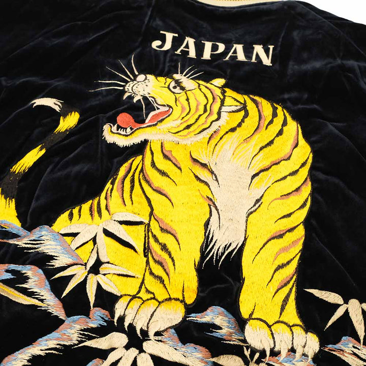TAILOR TOYO - Velveteen Souvenir Jacket - ROARING TIGER x JAPAN MAP - TT15792-128
