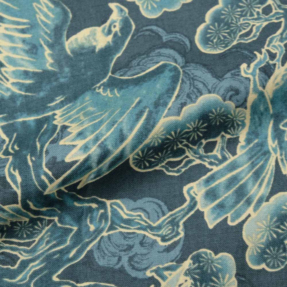 衣櫻 - シーチング素材 - 長袖レギュラーシャツ - 松鷹 - SA1724