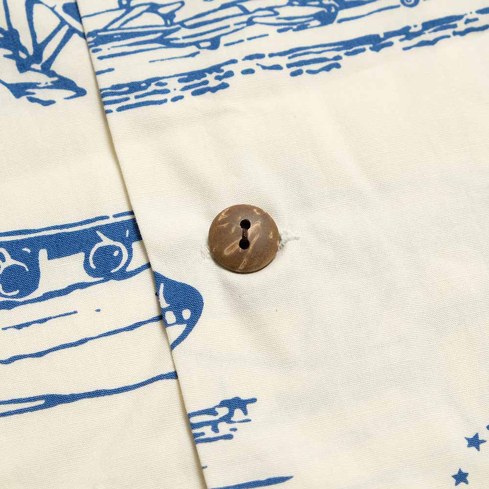 SUN SURF - COTTON BROAD HAWAIIAN SHIRT - ISLAND AVIATION - SS39698