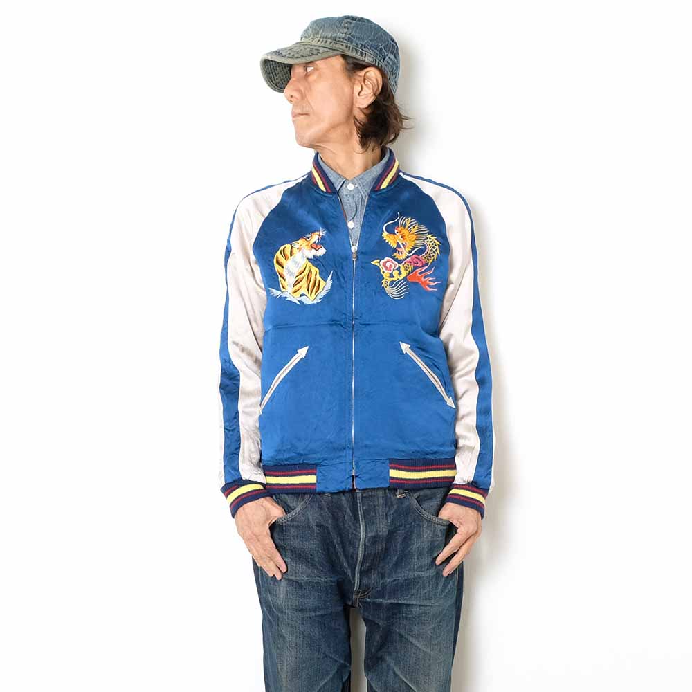 TAILOR TOYO - Acetate Souvenir Jacket - KOSHO ＆ CO. - Special Edition - EAGLE ＆ DRAGON × JAPAN MAP - TT15911-159