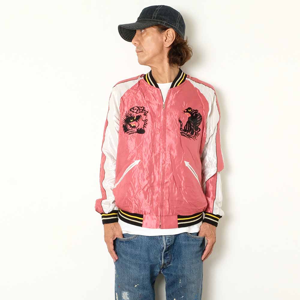 TAILOR TOYO - Acetate Souvenir Jacket - ROARING TIGER x BLACK DRAGON - TT15542-125