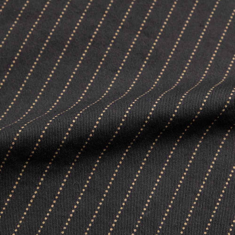 SUGAR CANE - FICTION ROMANCE - 8.5oz. BLACK WABASH STRIPE - S/S WORK SHIRT - SC39702
