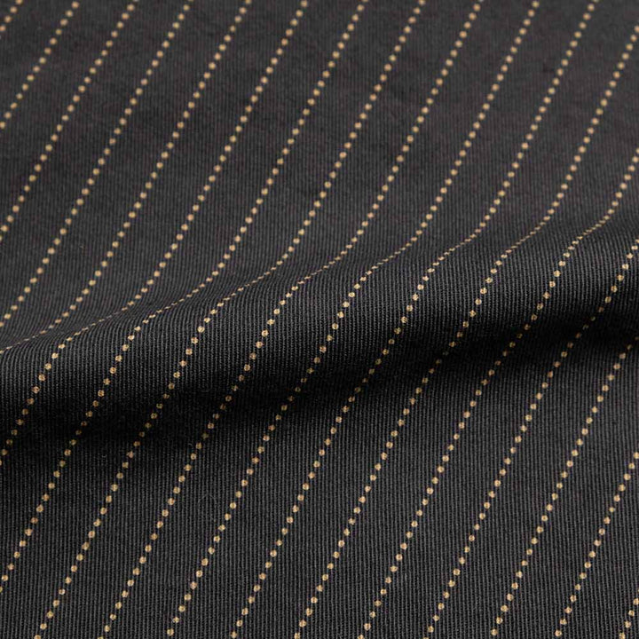 SUGAR CANE - FICTION ROMANCE - 8.5oz. BLACK WABASH STRIPE - S/S WORK SHIRT - SC39702