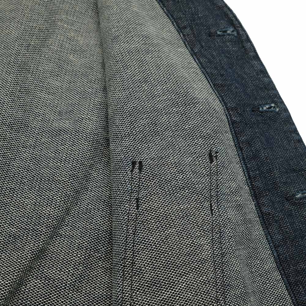 Soundman - Working Waist Coat - Marcy - Cotton / Linen Honey Cord Denim - M376-507Z