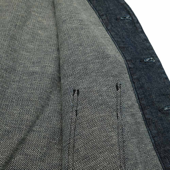 Soundman - Working Waist Coat - Marcy - Cotton / Linen Honey Cord Denim - M376-507Z