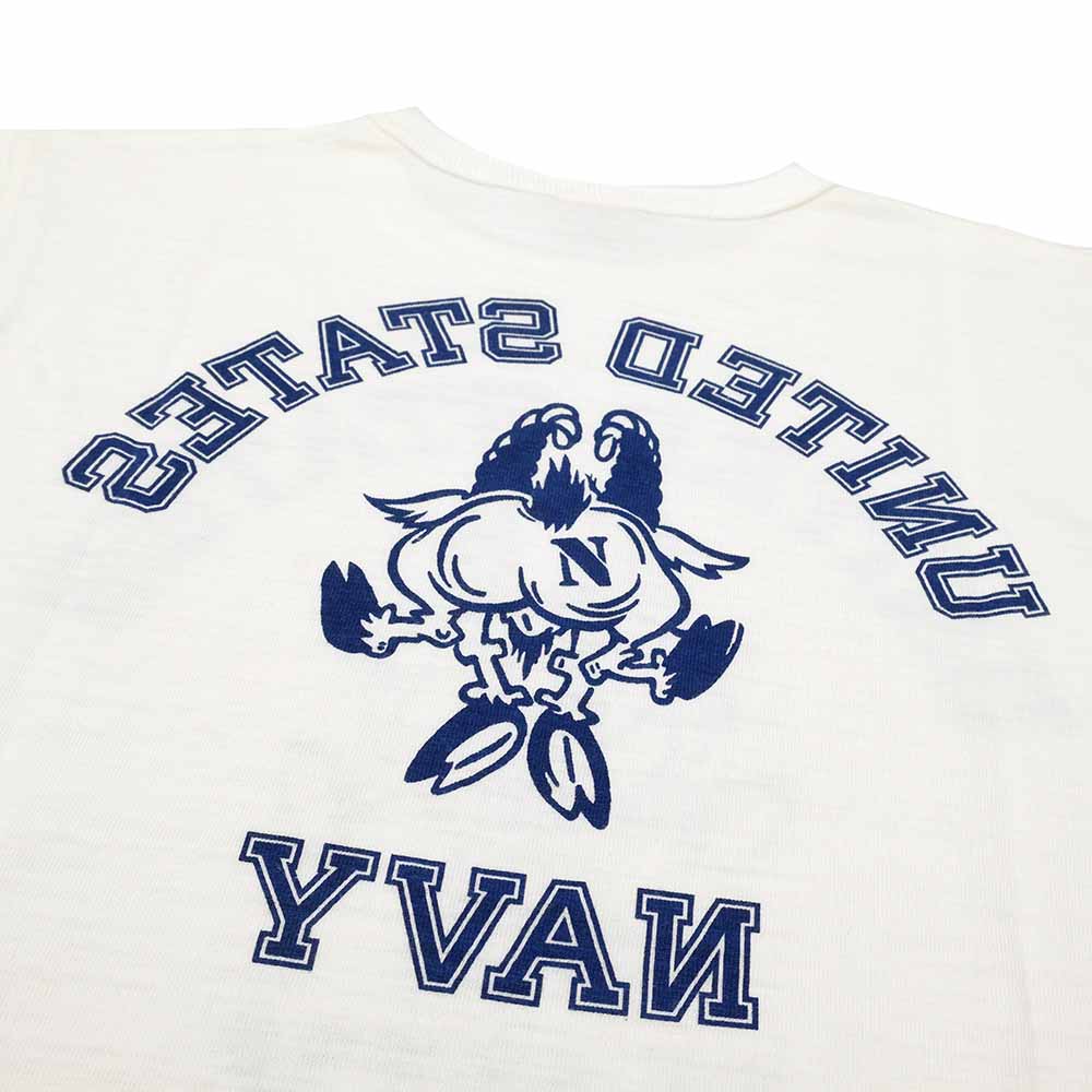 BUZZ RICKSON'S - SLUB YARN T-SHIRT - UNITED STATES NAVY - BR79566