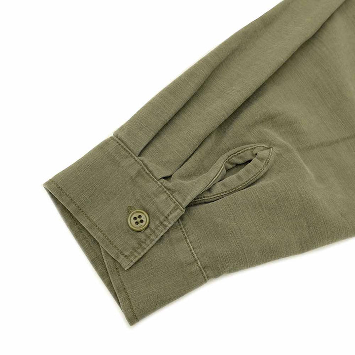 REMI RELIEF - WIDE MILITARY SHIRT - Large Flower Studs - RN2043SDO