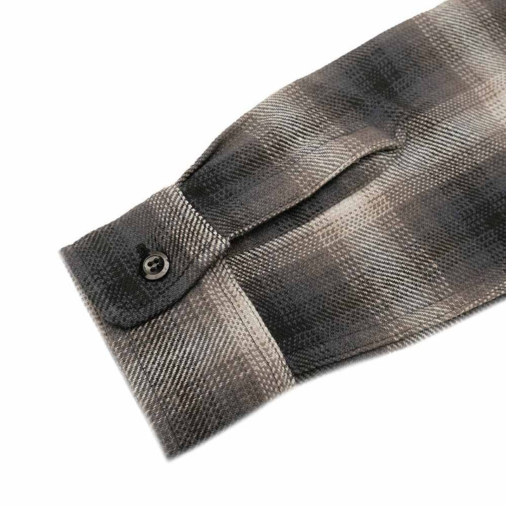 SUGAR CANE - TWILL PLAID WORK SHIRT - SC29561