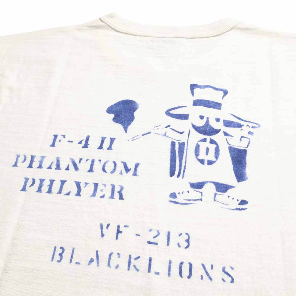 BUZZ RICKSON'S - SLUB YARN T-SHIRT - PHANTOM PHLYER - BR79730