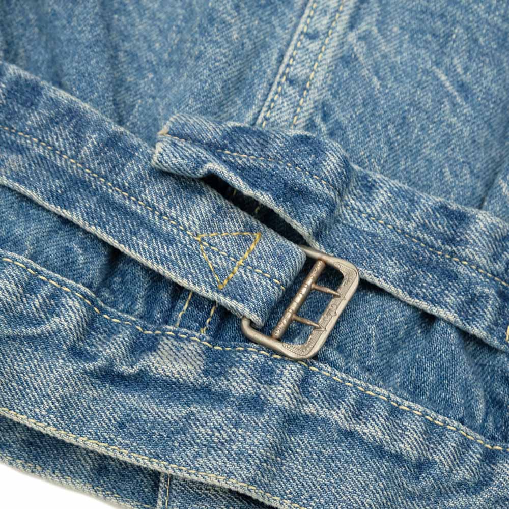 REMI RELIEF - 12oz DENIM WW2 MODEL JACKET - USED BLUE - RN29373246