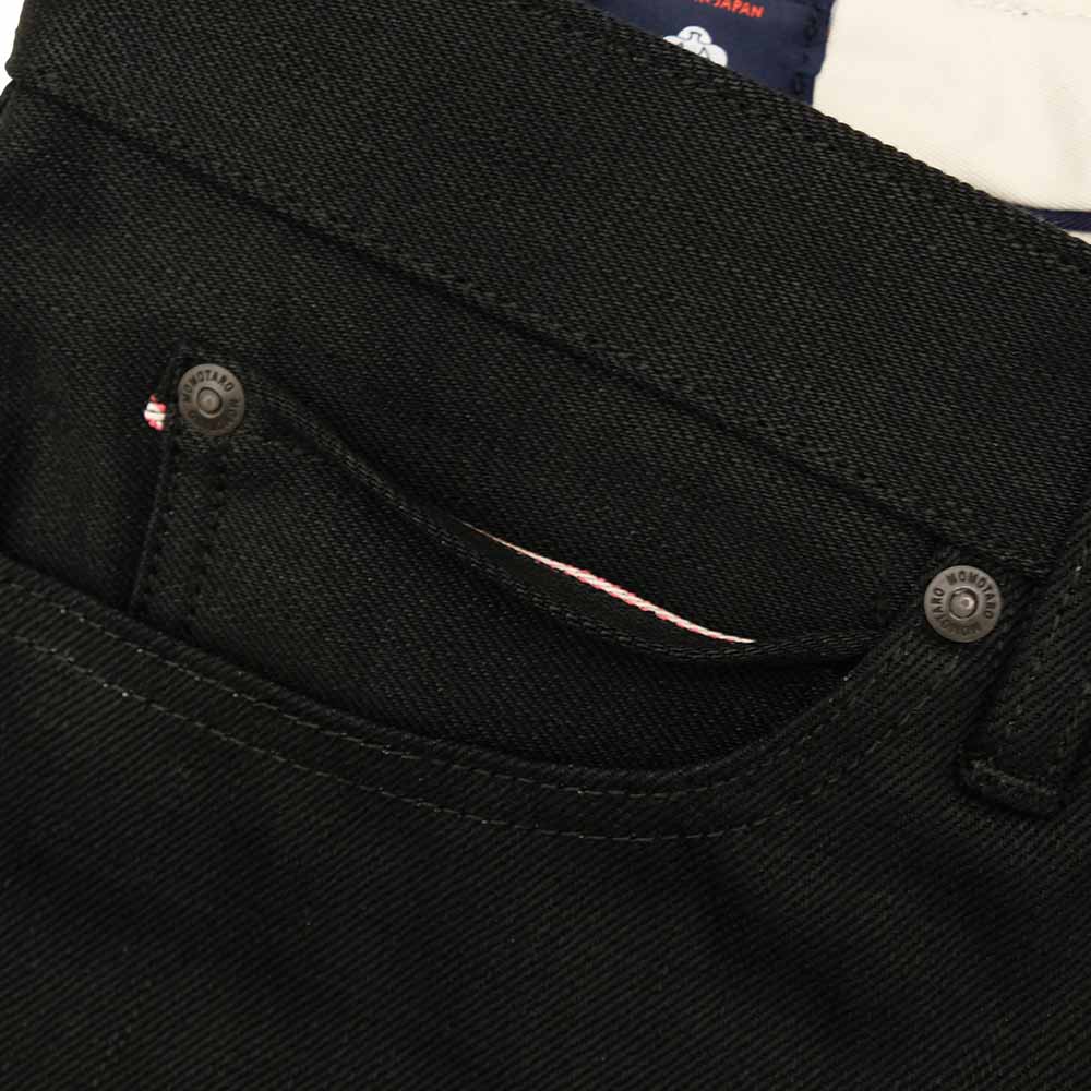 MOMOTARO JEANS - #200 STANDARD TAPERED 14.7oz BLACK - Zip-Fly - MMJZ1200
