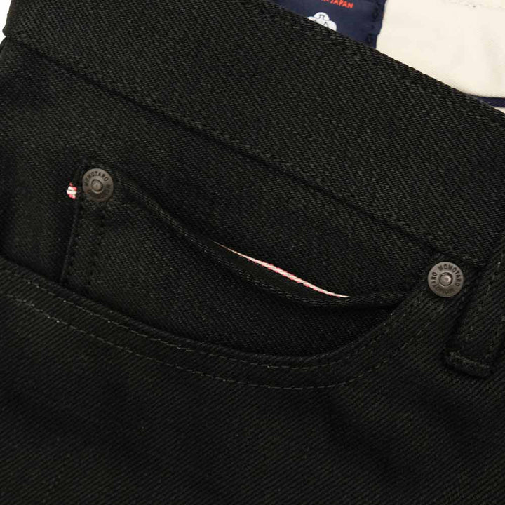 MOMOTARO JEANS - #200 STANDARD TAPERED 14.7oz BLACK - Zip-Fly - MMJZ1200