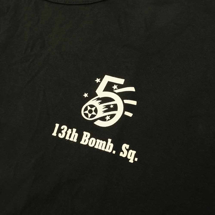 BUZZ RICKSON'S - L/S T-SHIRT - 13th BOMB. SQ. THE GRIM REAPERS - BR69628