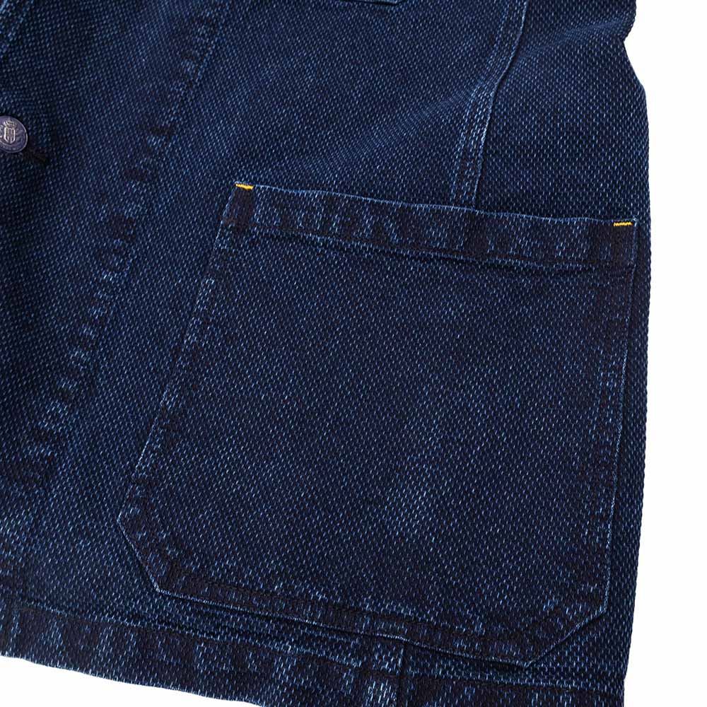 Soundman - Coverall Jacket - Birmingham - Indigo Dyed SASHIKO - 3740-655A