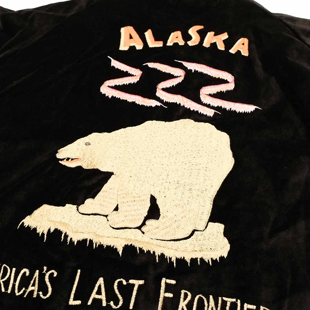 TAILOR TOYO - Velveteen Souvenir Jacket - POLAR BEAR x ALASKA MAP - TT15792-119
