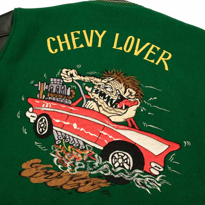 WHITESVILLE - 30oz. WOOL MELTON HALF LENGTH AWARD JACKET - CHEVY LOVER - WV15787-145